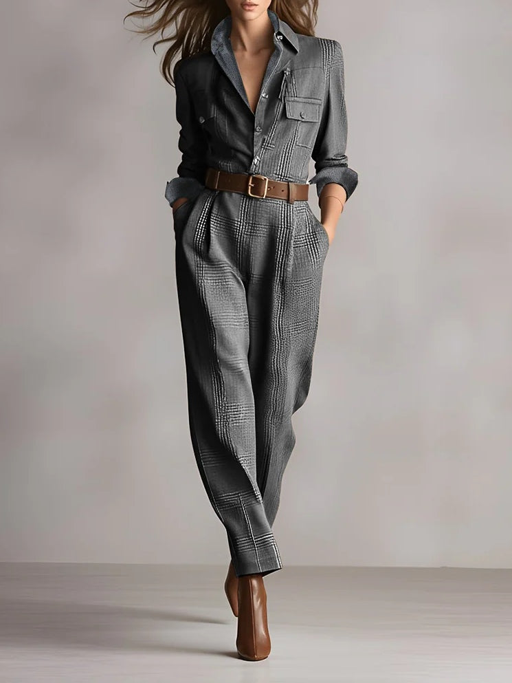 Mirabelle | Damen-Jumpsuit aus Tweed