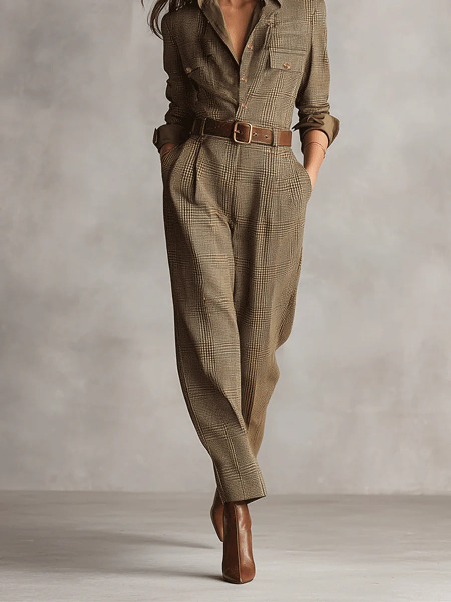 Mirabelle | Damen-Jumpsuit aus Tweed