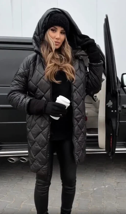 Anna – Gesteppte Winterjacke mit Kapuze