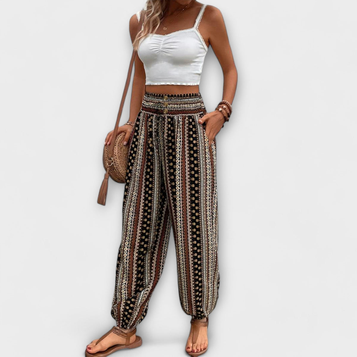 Gwen™ - Hose mit ethnischem Muster