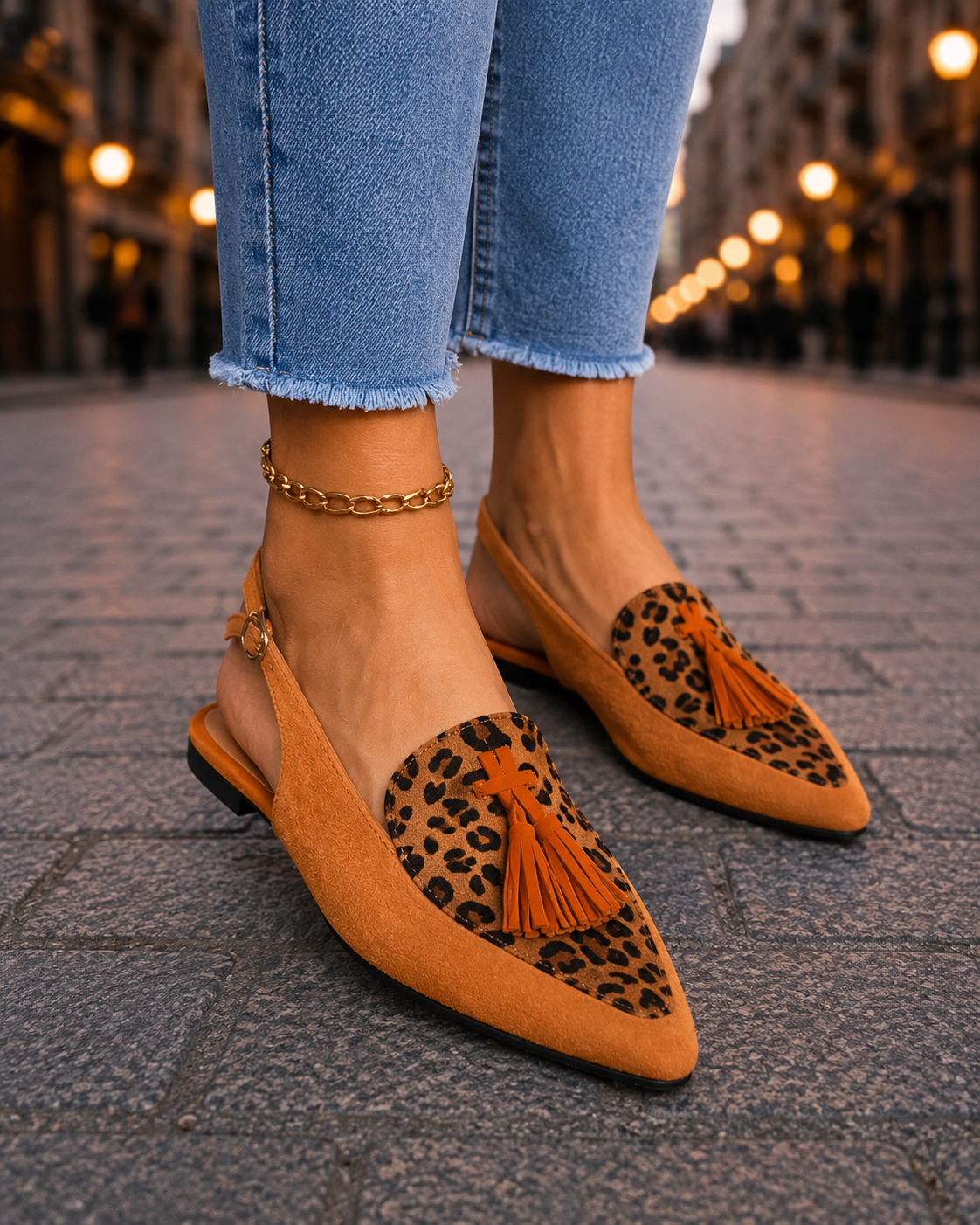 Marisa Slingback-Mules mit Quasten