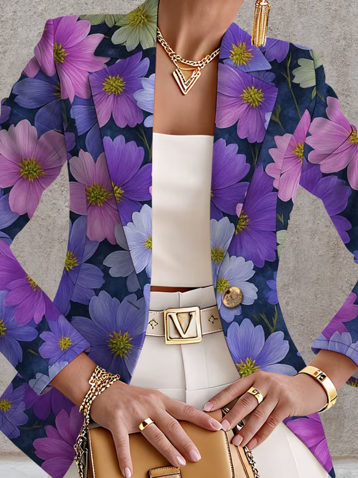 Katherine | Blazer mit Blumenprint