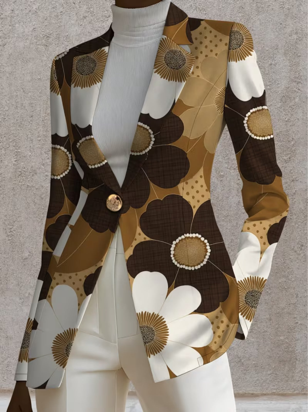 Margaret | Blazer mit markantem Blumenprint