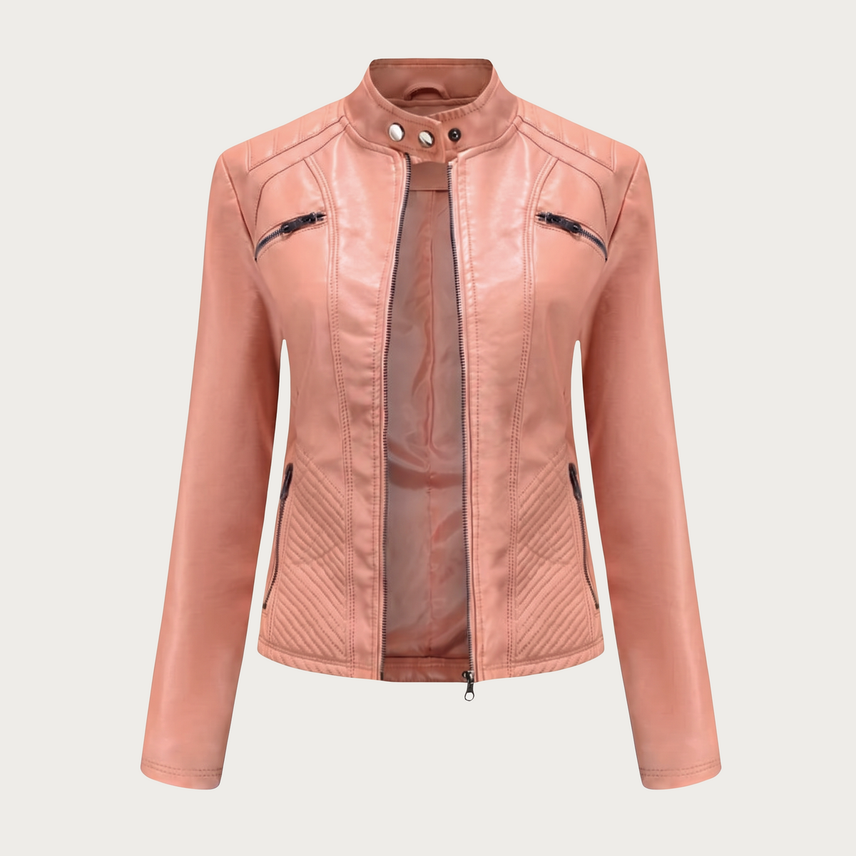 Samanta | Bikerjacke mit Stehkragen