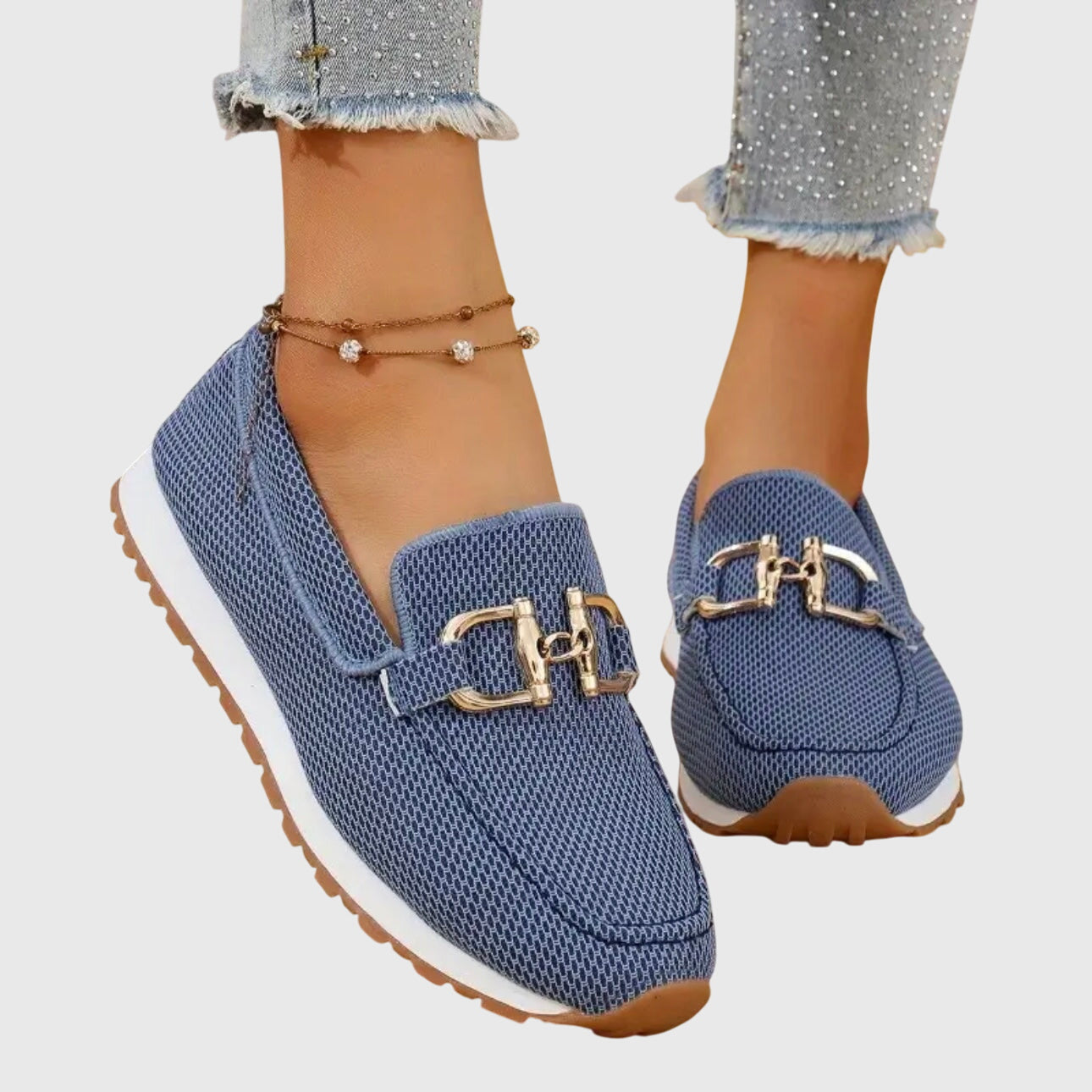 Loafer aus echtem Leder mit Horsebit-Detail für hohen Tragekomfort