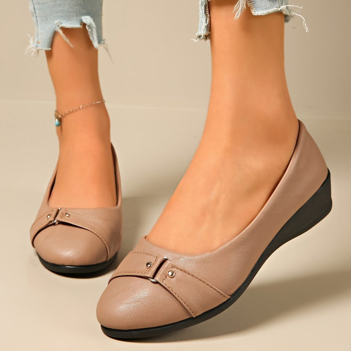 Mavis | Gepolsterte Schuhe mit Keilabsatz