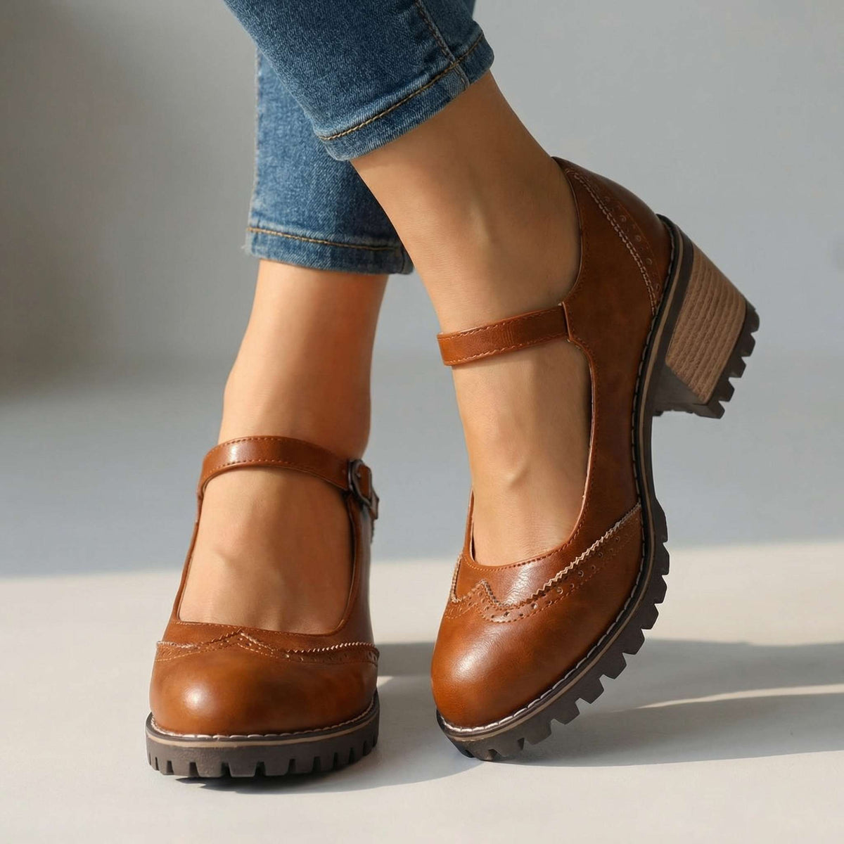 Karoline | Elegante T-Riemen-Schuhe