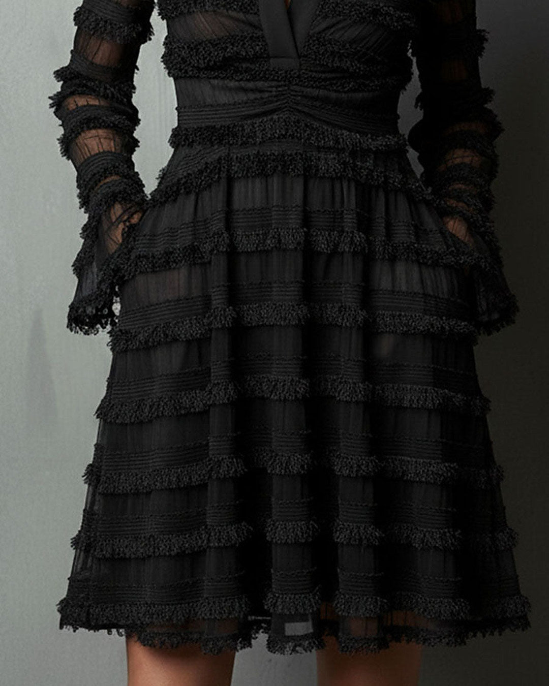 Rosalie | Elegantes Mini-Kleid mit tiefem V-Ausschnitt