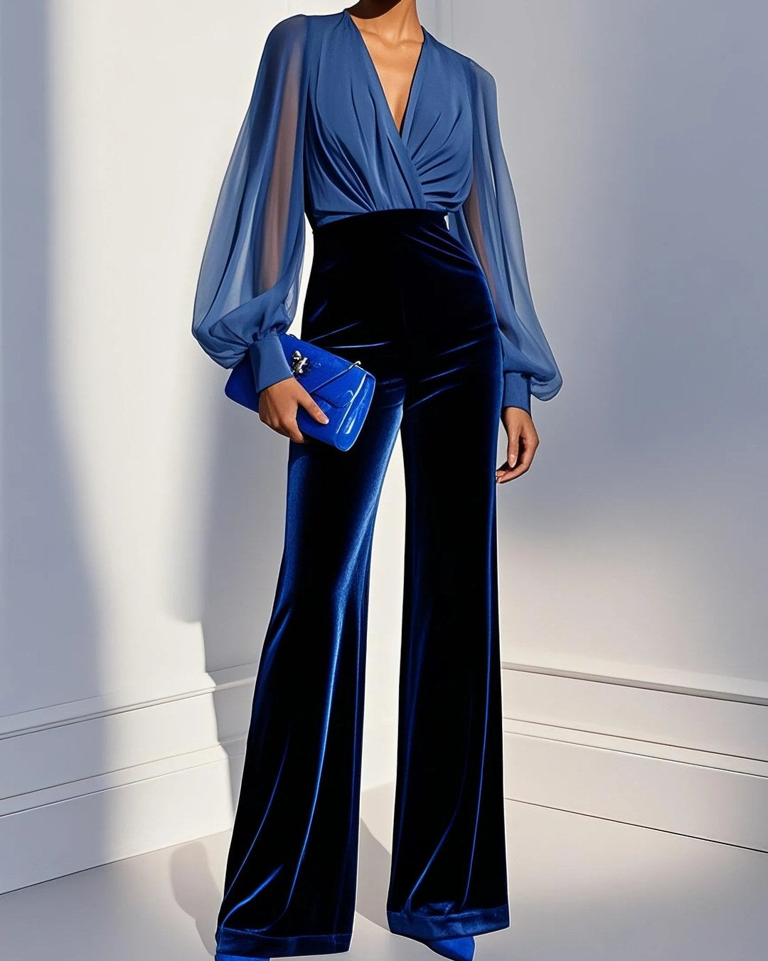 Maud | Eleganter Jumpsuit mit V-Ausschnitt