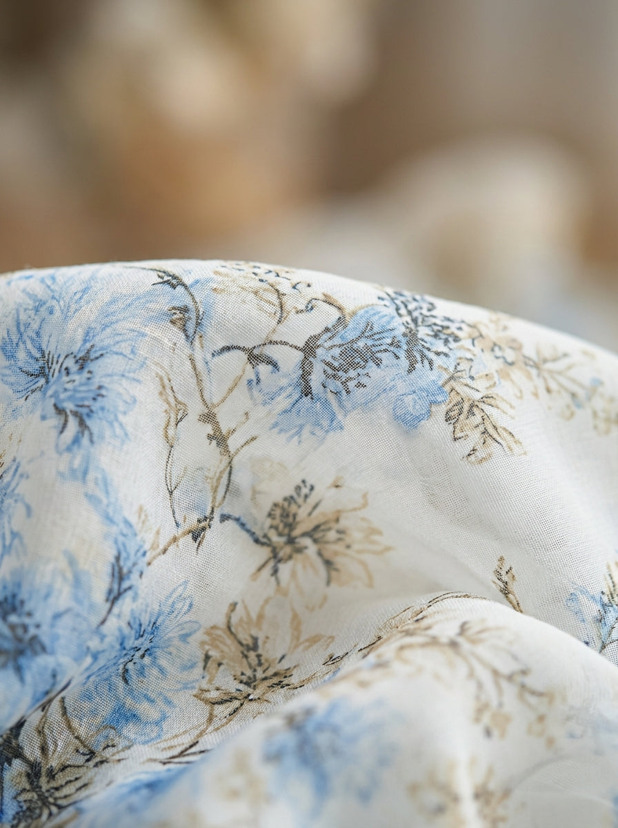 Cecelia | Maxikleid aus Chiffon mit Blumenmuster