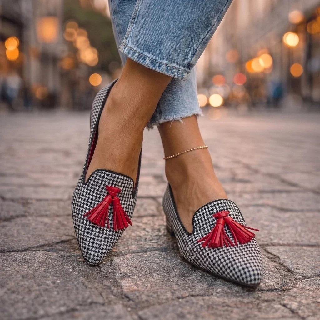 Livia Ballerinas mit spitzer Zehenpartie und Leopardenmuster
