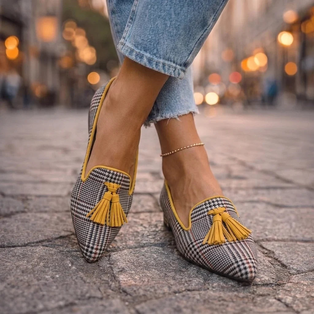 Livia Ballerinas mit spitzer Zehenpartie und Leopardenmuster