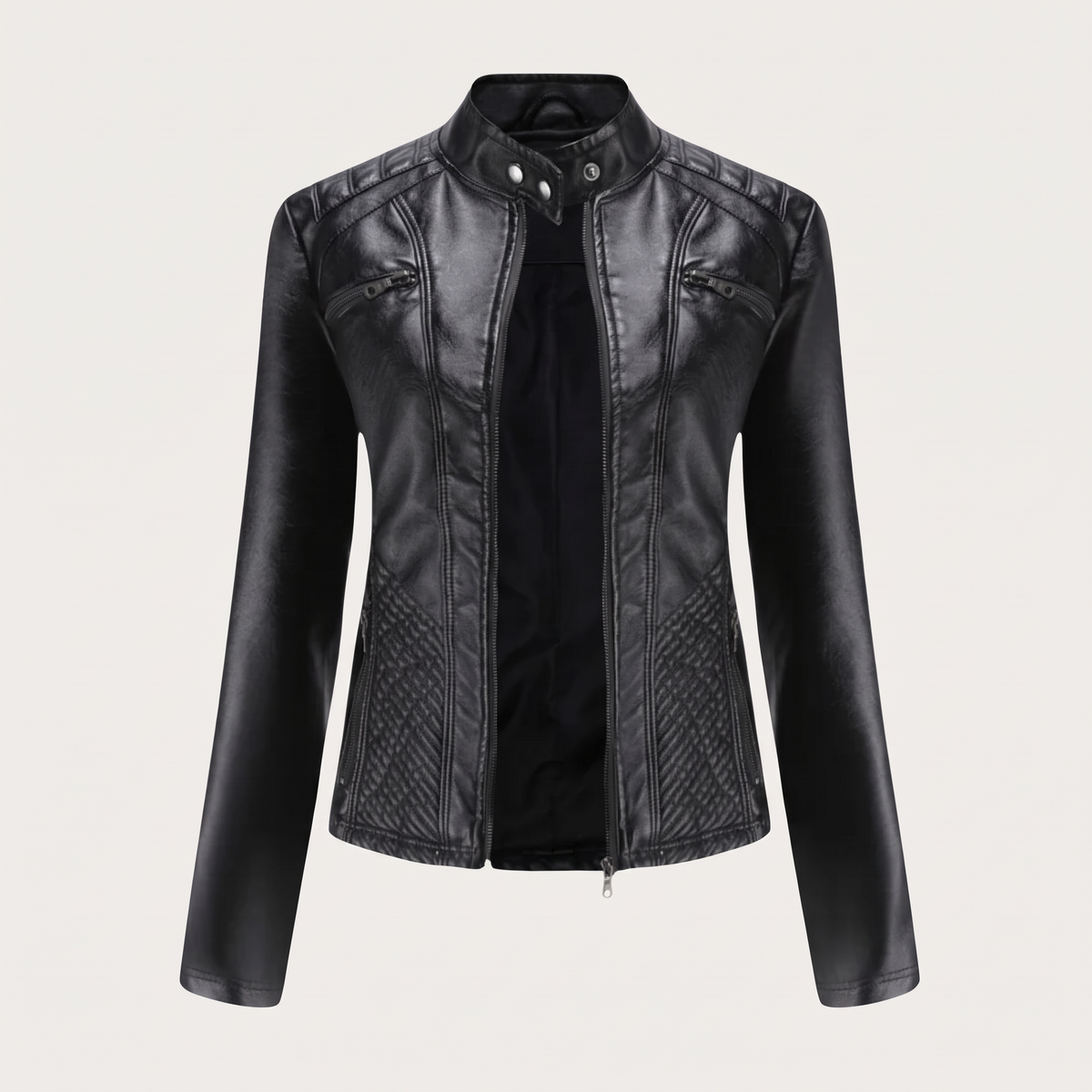 Samanta | Bikerjacke mit Stehkragen