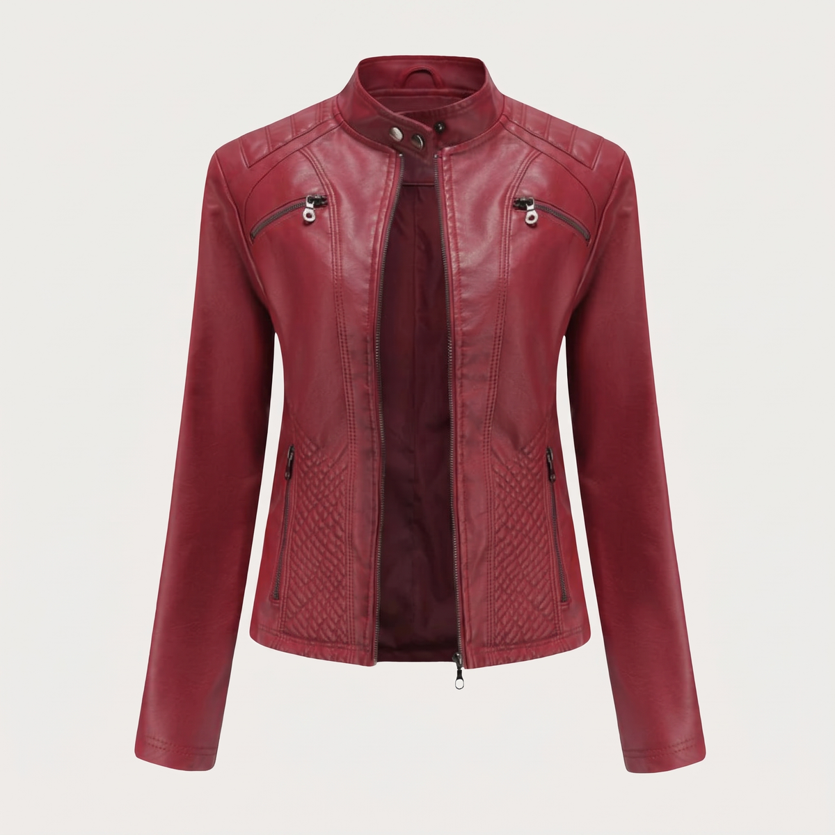 Samanta | Bikerjacke mit Stehkragen