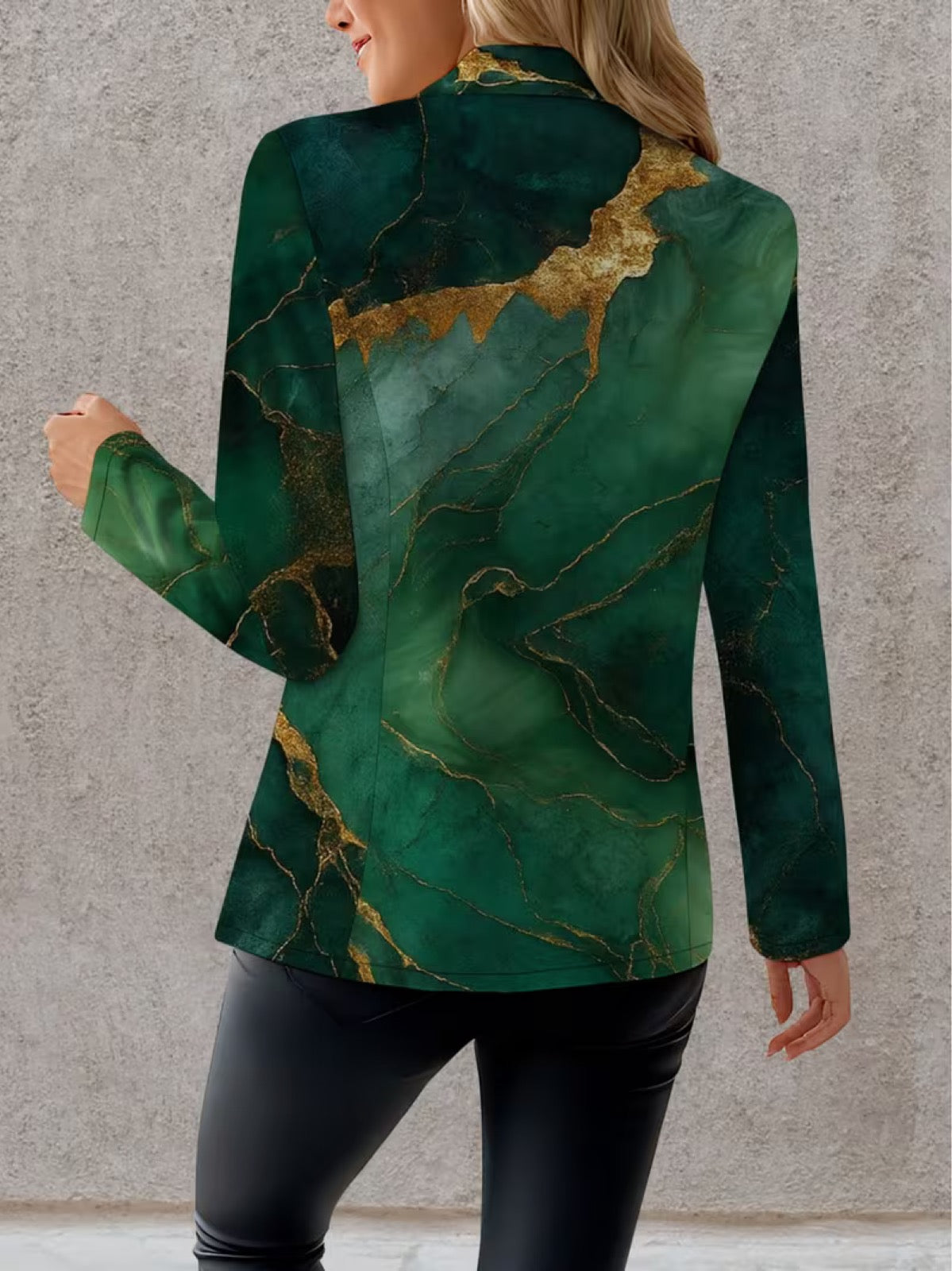 Emmaline | Taillierter Blazer mit Marmoreffekt