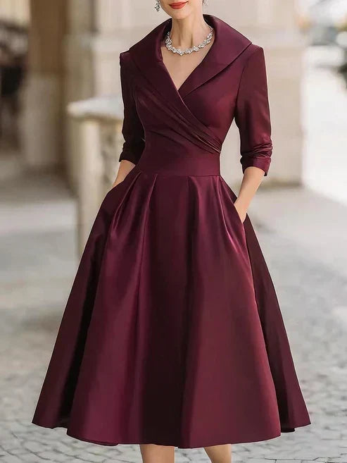 Ffion | Figurbetontes Midikleid