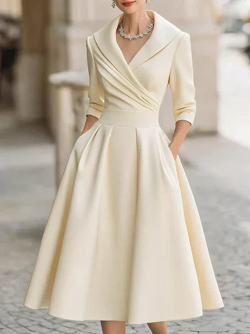 Ffion | Figurbetontes Midikleid