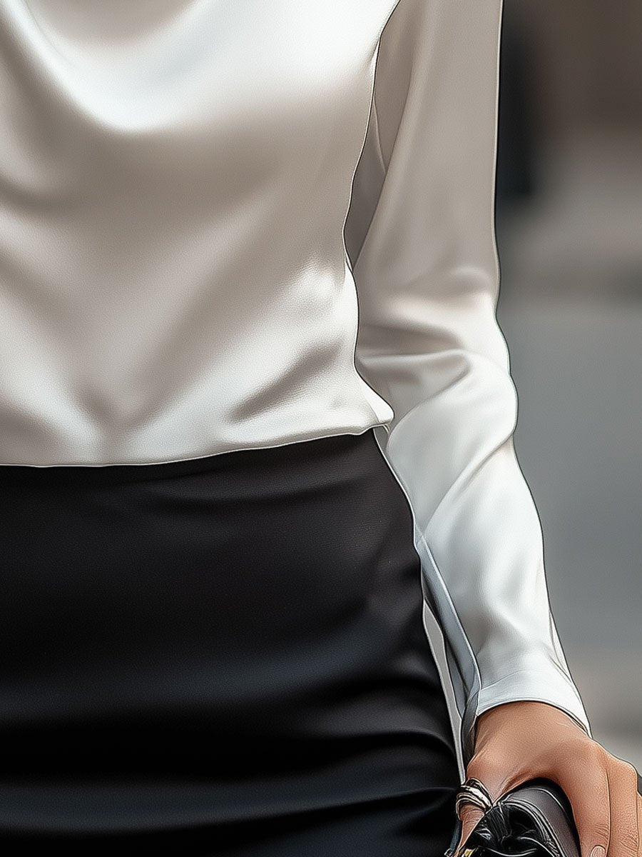 Vivienne | Elegante Satinbluse