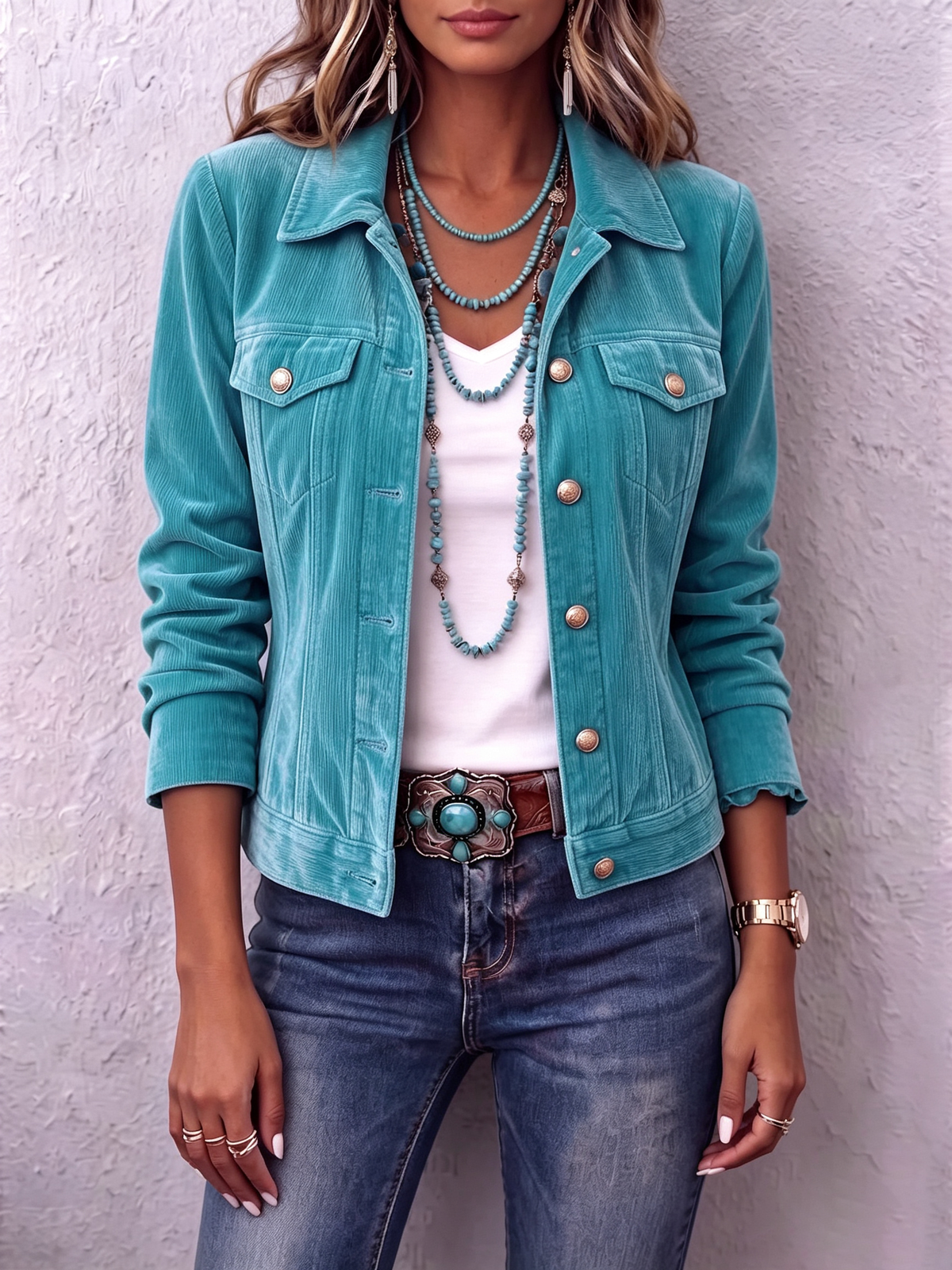 Dianne | Samtige Boho-Jacke im Vintage-Stil