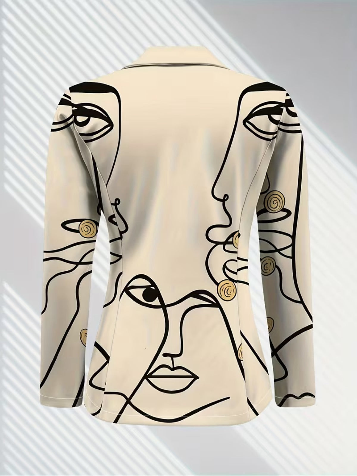 Francine | Taillierter Blazer mit Linienkunst