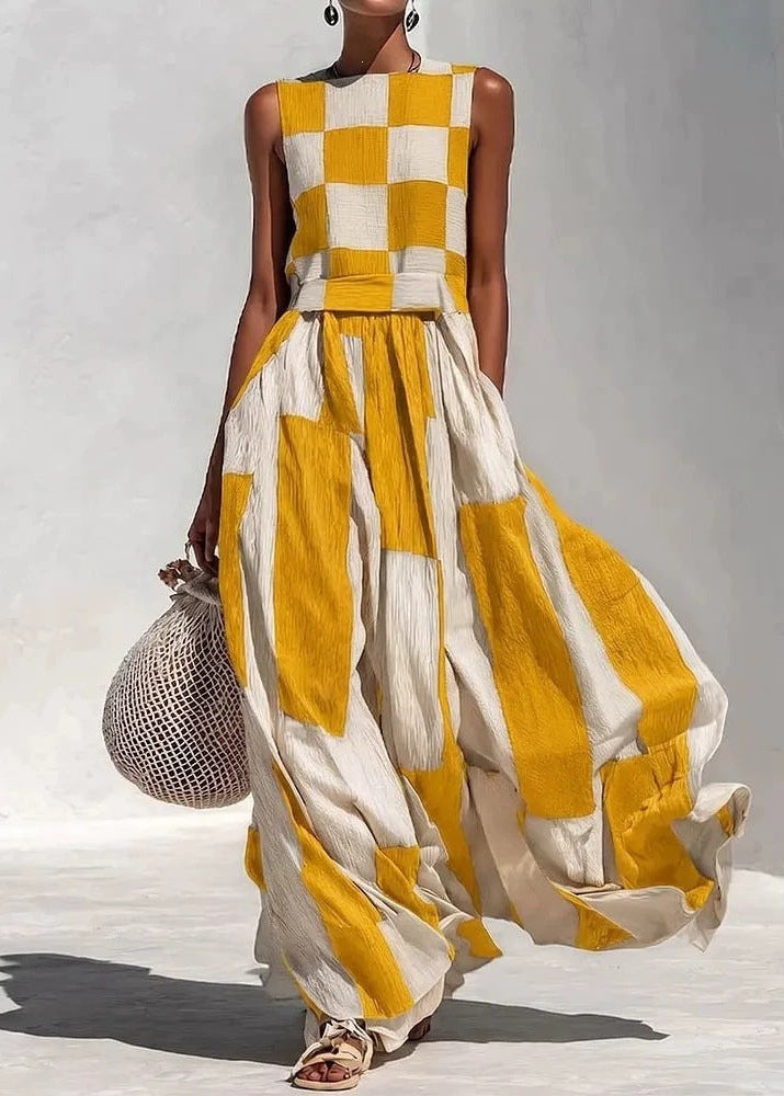 Chloé - Geometrisches Maxikleid