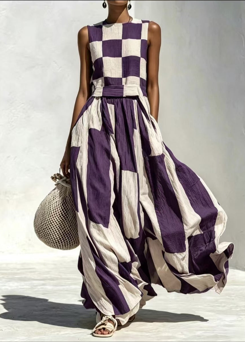 Chloé - Geometrisches Maxikleid