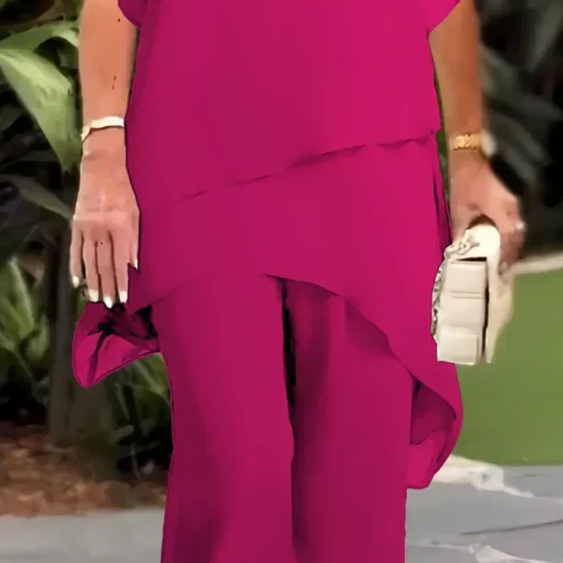 Harper | Elegantes asymmetrisches Set aus Top und Hose
