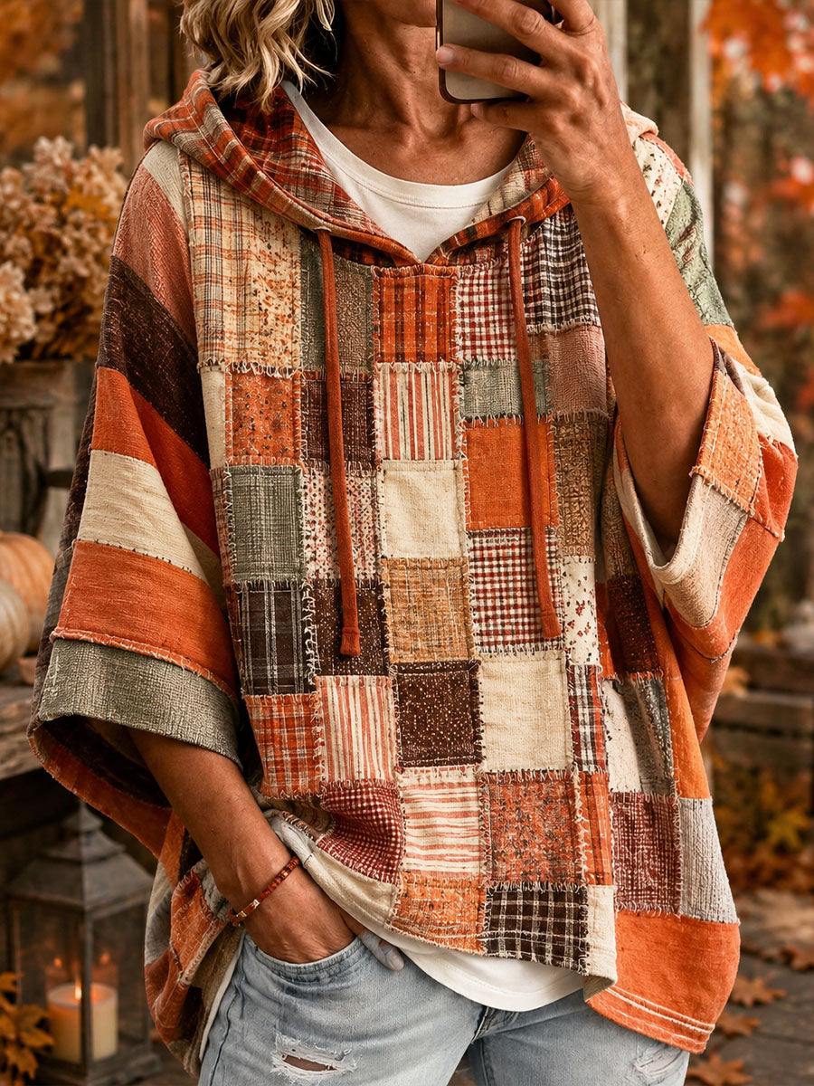 Roxana | Oversize-Hoodie mit künstlerischem Patchwork
