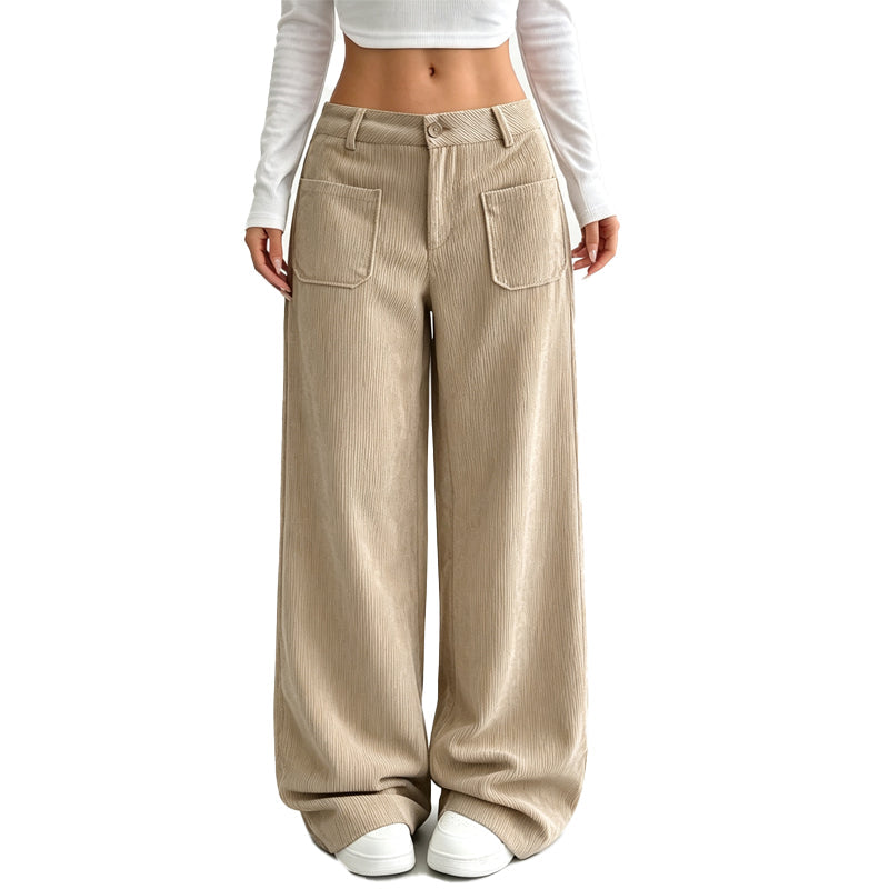 Sophie – Weite Cordhose mit Taschen