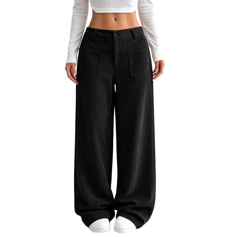 Sophie – Weite Cordhose mit Taschen