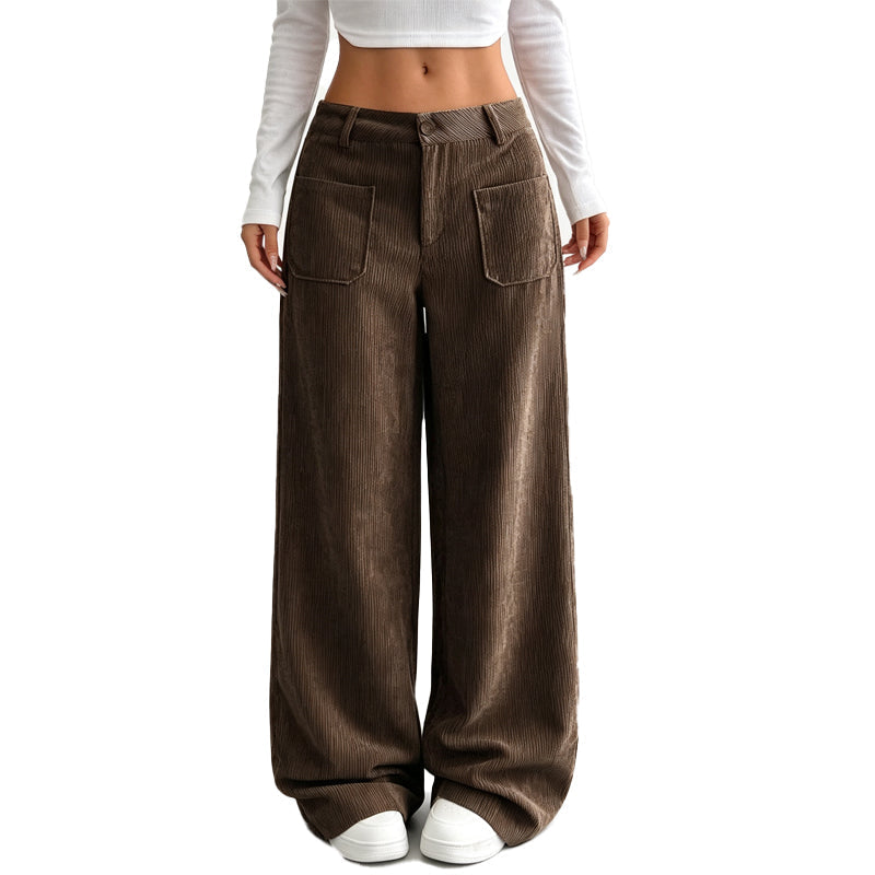 Sophie – Weite Cordhose mit Taschen