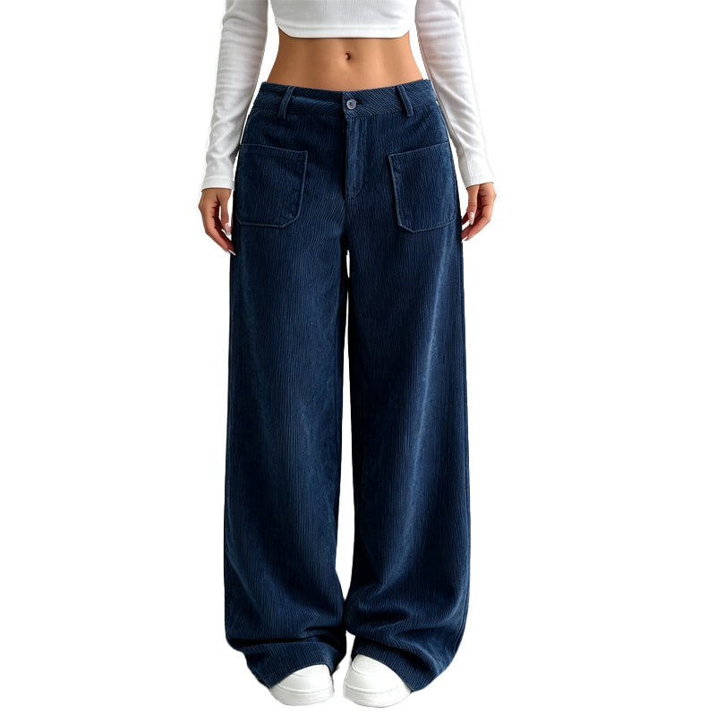 Sophie – Weite Cordhose mit Taschen
