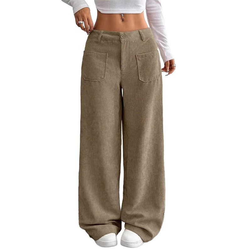 Sophie – Weite Cordhose mit Taschen