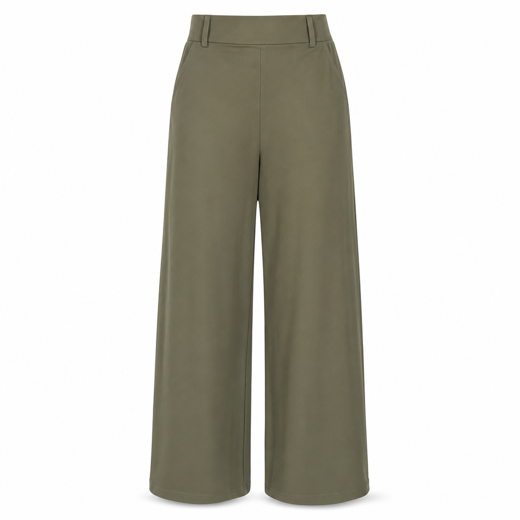 Elena – Elegante High-Waist-Hose mit weitem Bein