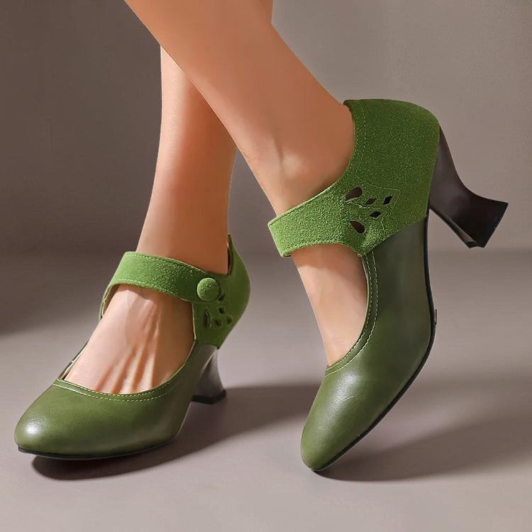 Camilla | Elegante Wildlederschuhe mit Knöchelriemen