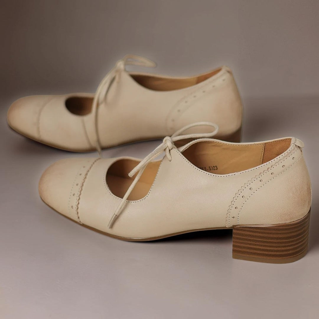 Inge | Elegante Schnürschuhe aus gemustertem Leder