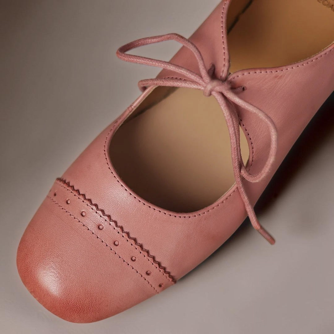 Inge | Elegante Schnürschuhe aus gemustertem Leder