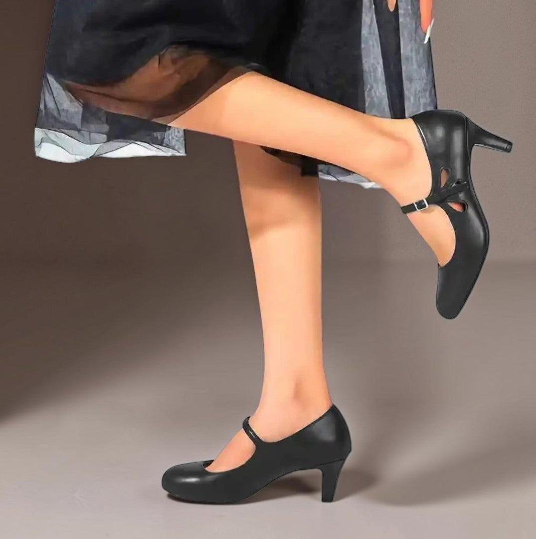 Birgit | Klassische schwarze Pumps mit geschlossener Spitze