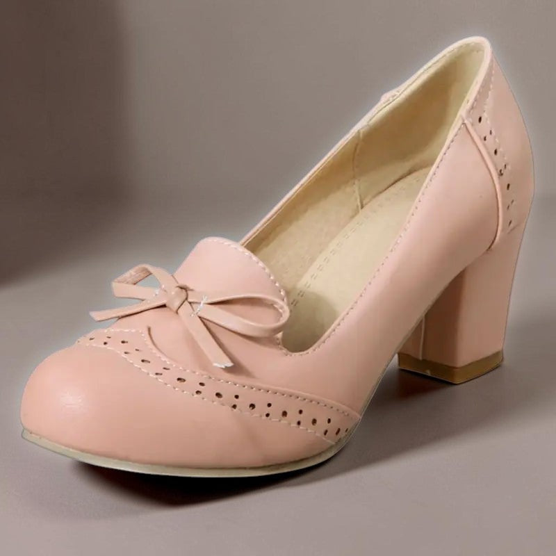 Marianne | Elegante Slip-on-Pumps mit Schleife