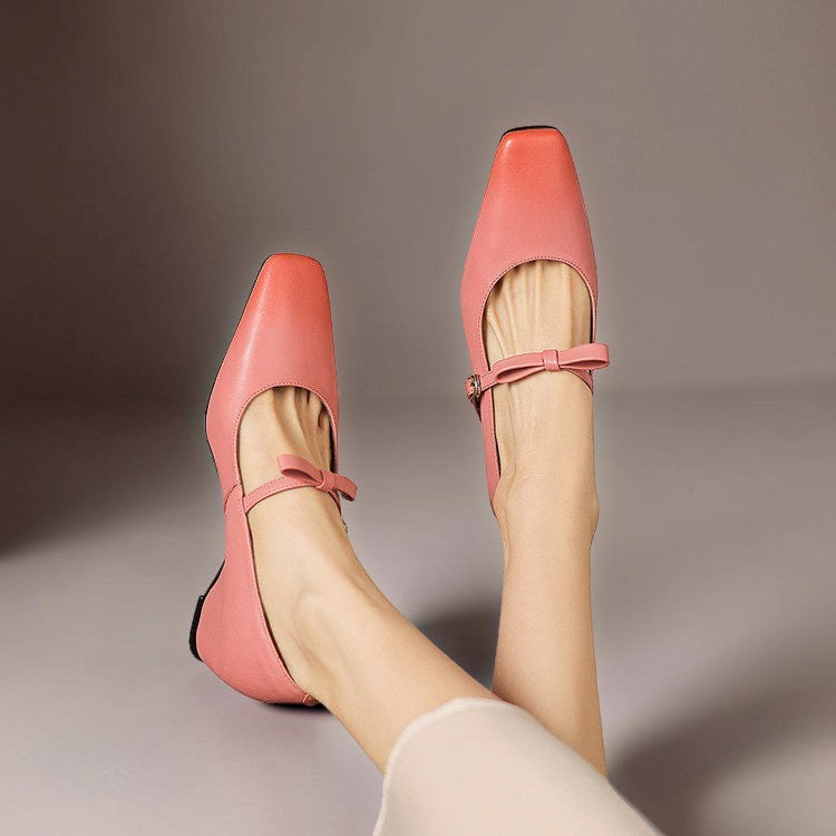 Mette | Elegante Mary-Jane-Schuhe mit Schleife