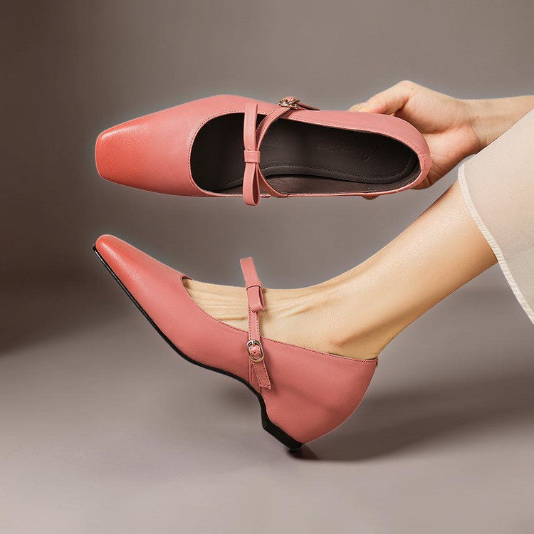 Mette | Elegante Mary-Jane-Schuhe mit Schleife