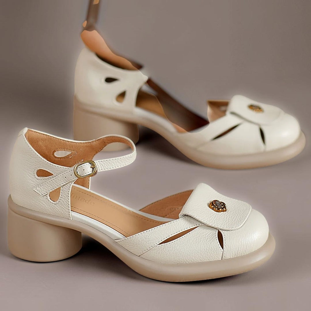 Annette | Plateau-Sandalen mit verstellbarem Riemen