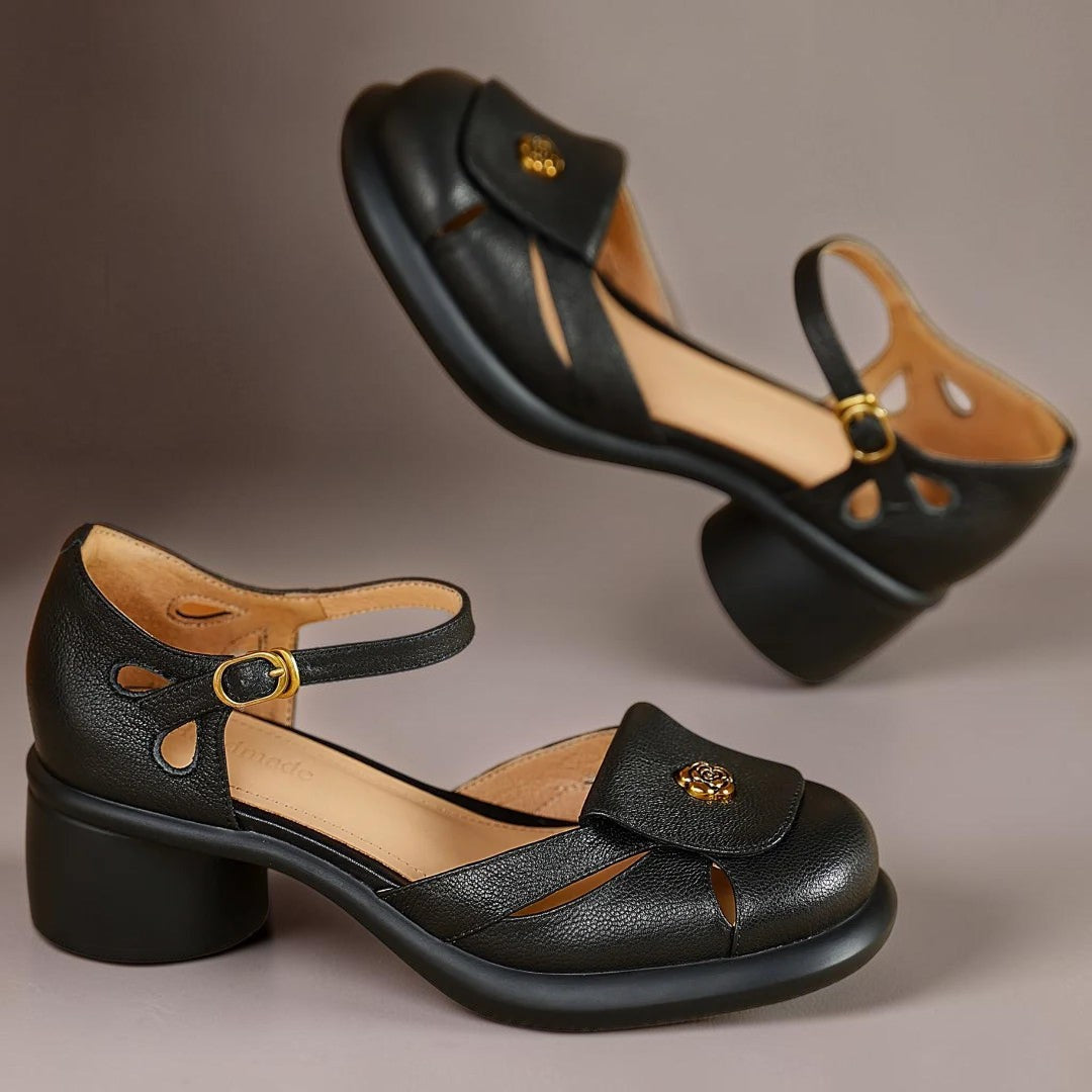Annette | Plateau-Sandalen mit verstellbarem Riemen